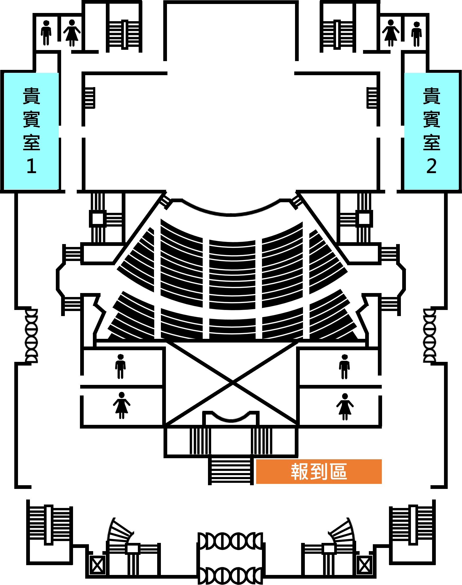 禮堂 1F 平面圖